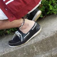 フェザーブレスレット(アジアンコードブレスレット)MYB-14BL