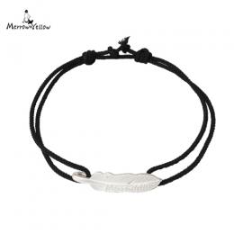 フェザーブレスレット(アジアンコードブレスレット)MYB-14BK