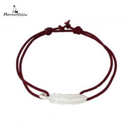 フェザーブレスレット(アジアンコードブレスレット)MYB-14RD