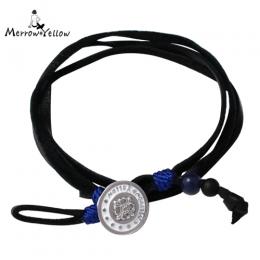 レザーブレスレット(レザー 2way ブレスレット)MYB-12BL