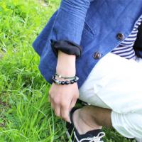 レザーブレスレット(レザー 2way ブレスレット)