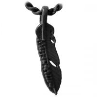 フェザーネックレス(シルクコードペンダント)MYP-6BK