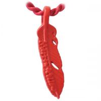 フェザーネックレス(シルクコードペンダント)