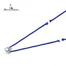 ネコスカルネックレス(シルクコードペンダント)MYP-7BL