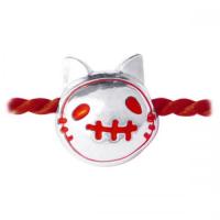 ネコスカルネックレス(シルクコードペンダント)MYP-7RD