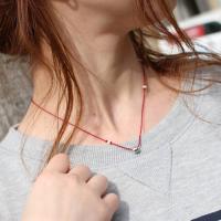 ネコスカルネックレス(シルクコードペンダント)MYP-7RD