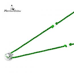 ネコスカルネックレス(シルクコードペンダント)