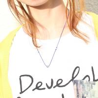 ネコスカルネックレス(シルクコードペンダント)