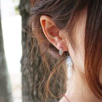 シルバーハーフピアス(天然石使用)(セール)