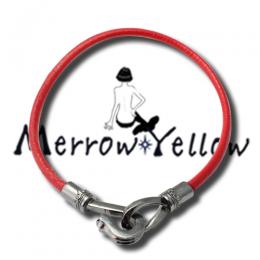 レザーフックブレスレット