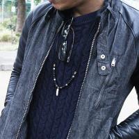 ビーズネックレス　MUYP-10BK